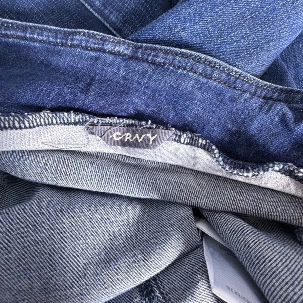 We The Free Free People CRVY Flare Jeans Dark Wash Raw‎ Hem 33S